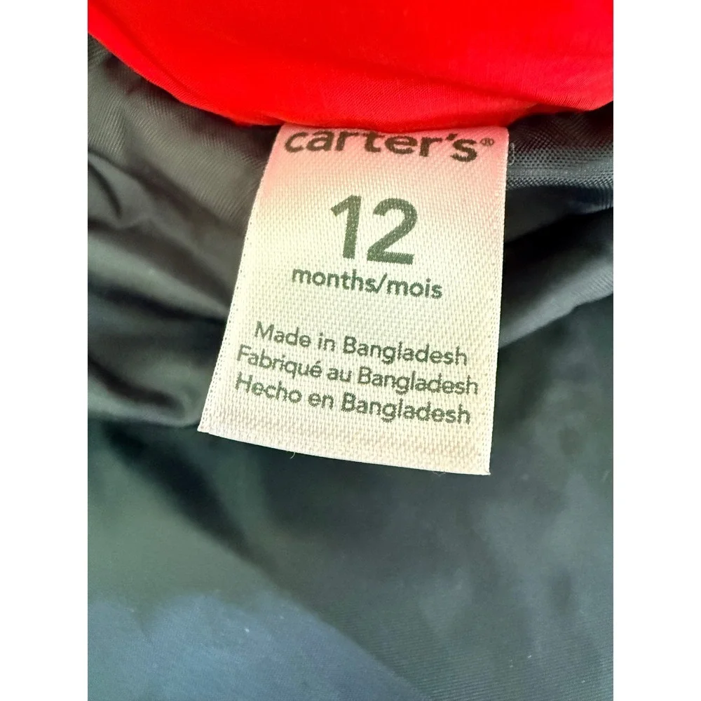 Carters Toddler Boys Puffer Vest Red 